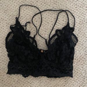 Free People Black Bralette
